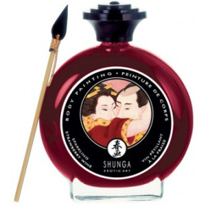 Шоколад для малювання Shunga Champagne & Strawberry