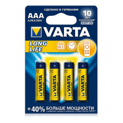 Батарейка Varta Longlife AAА пальчиковая