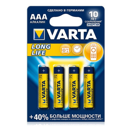 Батарейка Varta Longlife AAА пальчикова