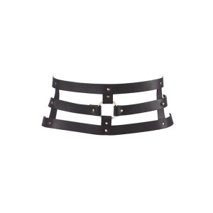 Портупея Bijoux Indiscrets Maze - Wide Belt and Restraints Black