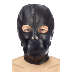 Маска Fetish Tentation BDSM Hood in Leatherette With Removable Gag