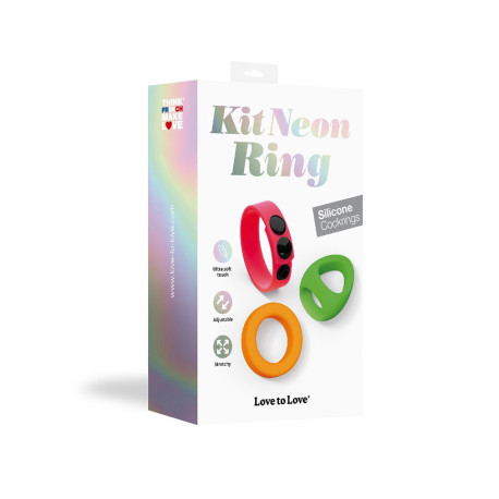 Набір ерекційних кілець Love To Love Neon Ring Kit