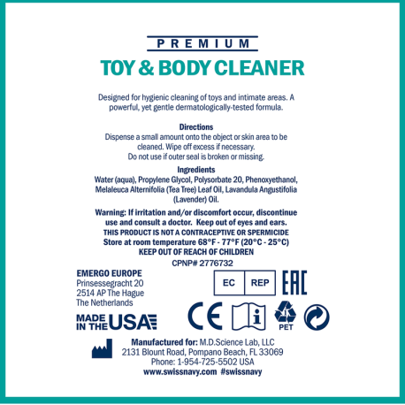 Пінка для очищення Swiss Navy Toy &amp; Body Cleaner
