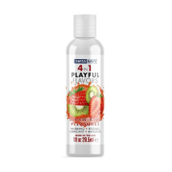 Лубрикант Swiss Navy 4 in 1 Playful Flavors Straw-Kiwi Pleasures