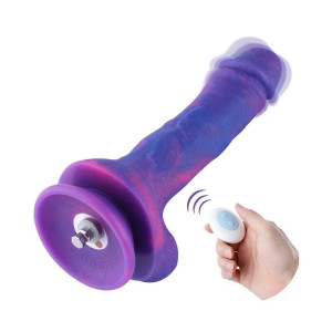 Насадка для секс-машини Hismith 8.2" Vibrating Silicone Dildo