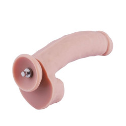 Насадка для секс-машини Hismith 8.3" Curved Realistic Dildo