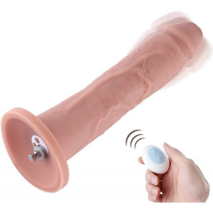 Насадка для секс-машини Hismith 10.2" Vibrating Dildo