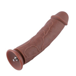Насадка для секс-машини Hismith 11.4" Slightly Curved Silicone Dildo