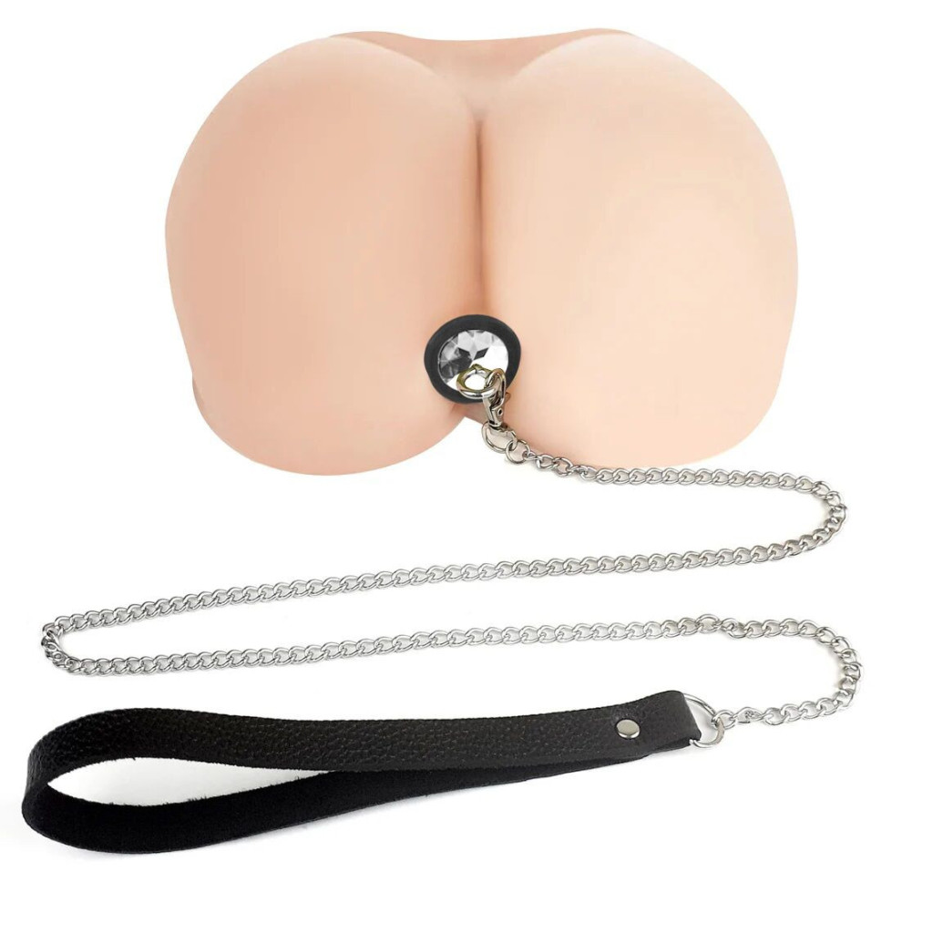 Поводок с анальной пробкой Art of Sex Anal Plug with Leash Black L. Цена,  купить Поводок с анальной пробкой Art of Sex Anal Plug