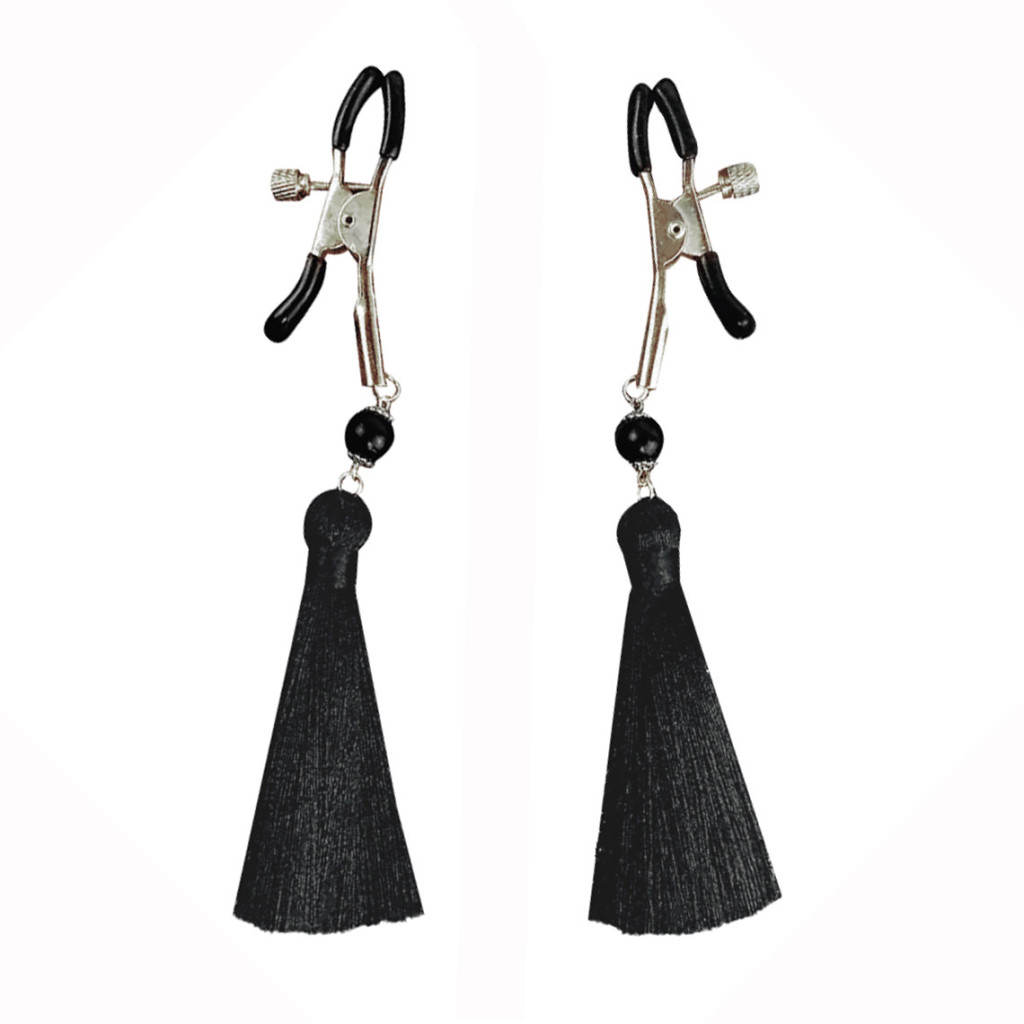 Зажимы для сосков Art of Sex Nipple clamps Black Tassels. Цена, купить  Зажимы для сосков Art of Sex Nipple clamps Black Tassels