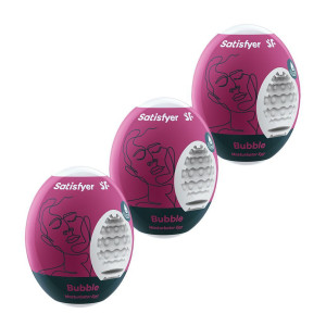 Набір мастурбаторів Satisfyer 3-piece Egg Set Bubble