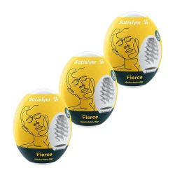 Набір самозмащувальних мастурбаторів Satisfyer 3-piece Egg Set Fierce