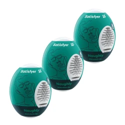 Набір самозмащувальних мастурбаторів Satisfyer 3-piece Egg Set Naughty