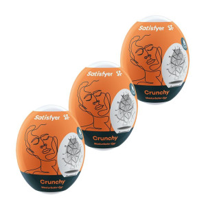 Набір мастурбаторів Satisfyer 3-piece Egg Set Crunchy