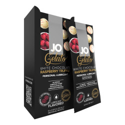 Набір лубрикантів System JO Foil Pack Display Box Gelato White Chocolate Raspberry