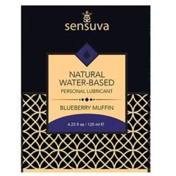 Пробник лубриканту Sensuva Natural Water-Based Blueberry Muffin