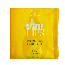 Пробник гелю для інтимних поцілунків Sensuva Sizzle Lips Pina Colada