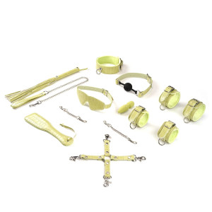 БДСМ-набір Liebe Seele Macaron Electric Yellow: Beginner's Bondage Kit (9 pieces)