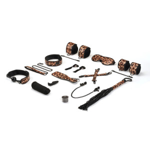 БДСМ-набір Liebe Seele Vivid Hyo: Leopard Print Soft Bondage Kit (13 pieces)