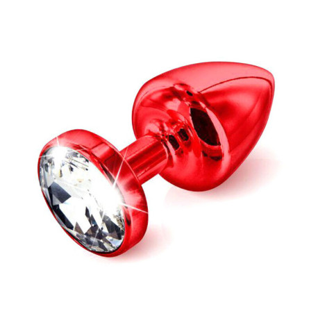 Анальна пробка Diogol Swarovski ANNI Round Red Small