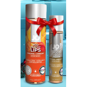 Подарунок JO H2O Peachy Lips (120 мл) та JO H2O Vanilla Cream (30 мл)