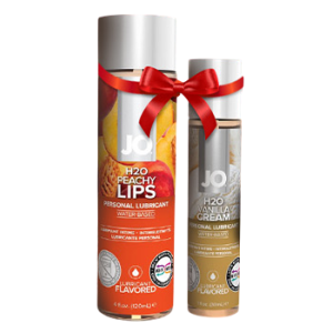 Подарунок JO H2O Peachy Lips (120 мл) та JO H2O Vanilla Cream (30 мл)