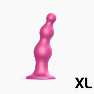 Фалоімітатор Strap-On-Me Dildo Plug Beads Black XL