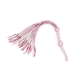 Батіг-кішка Liebe Seele Fairy White & Pink Leather Flogger Whip